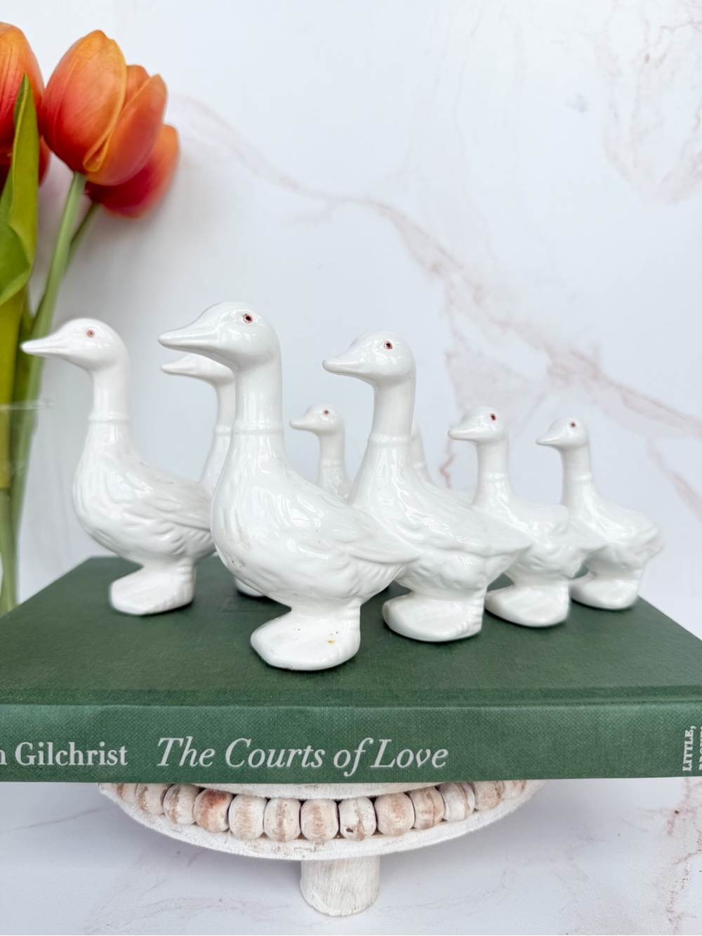 Vintage Dept 56 Ceramic Duck Family of Four Figurine - 2 Available